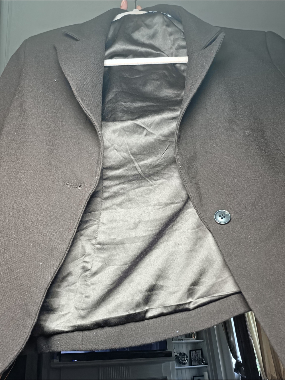 Women's Brown Single-Breasted Blazer